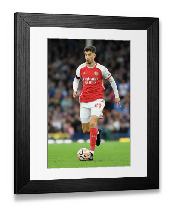 Framed Print : Havertz Scores the Show: Arsenal's Midfield Maestro Dazzles at Everton's Goodison Park Framed Print : Havertz Scores the Show: Arsenal's Midfield Maestro Dazzles at Everton's Goodison Park
