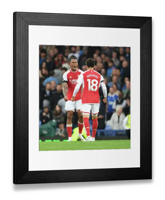 Framed Print : Arsenal Celebrate Win Against Everton in Premier League Clash (2023-24) Framed Print : Arsenal Celebrate Win Against Everton in Premier League Clash (2023-24)