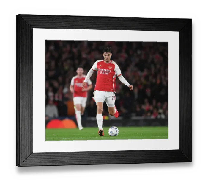 Framed Print : Champions League Debut: Havertz Sparks Arsenal's Victory Over PSV Eindhoven
