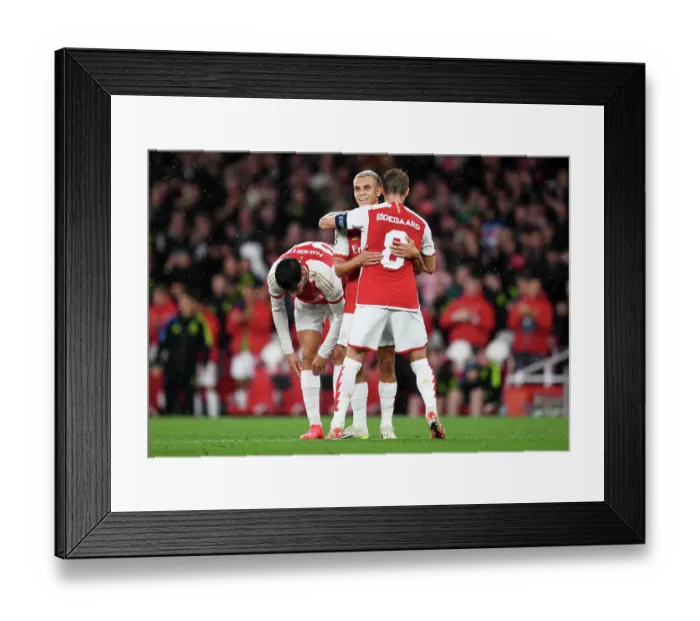 Framed Print : Arsenal's Trossard Scores Brace: Arsenal 2-0 PSV Eindhoven, UEFA Champions League 2023 / 24 Framed Print : Arsenal's Trossard Scores Brace: Arsenal 2-0 PSV Eindhoven, UEFA Champions League 2023 / 24