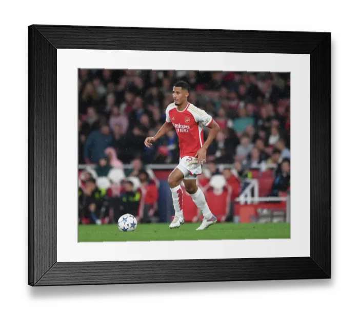 Framed Print : William Saliba Shines: Arsenal's Victory Over PSV Eindhoven in the Champions League (2023-24) Framed Print : William Saliba Shines: Arsenal's Victory Over PSV Eindhoven in the Champions League (2023-24)