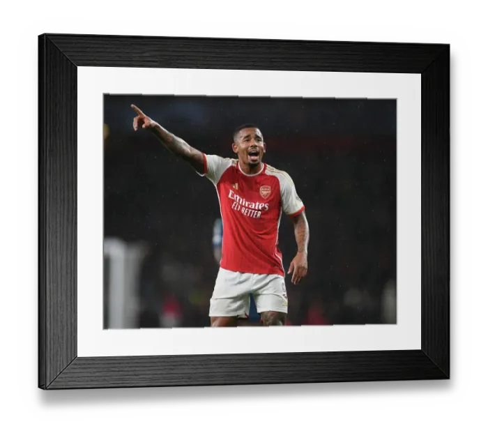 Framed Print : Gabriel Jesus in Action: Arsenal vs PSV Eindhoven, UEFA Champions League 2023 / 24 Framed Print : Gabriel Jesus in Action: Arsenal vs PSV Eindhoven, UEFA Champions League 2023 / 24