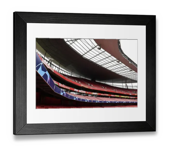 Framed Print : Arsenal vs PSV Eindhoven: A Peek into Emirates Stadium - UEFA Champions League 2023 / 24