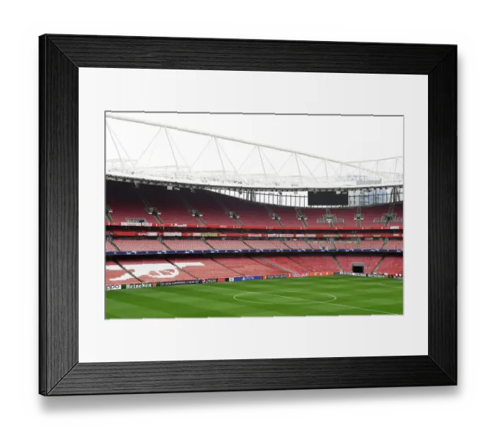 Framed Print : Champions League Clash: Arsenal FC vs PSV Eindhoven at Emirates Stadium, 2023 / 24