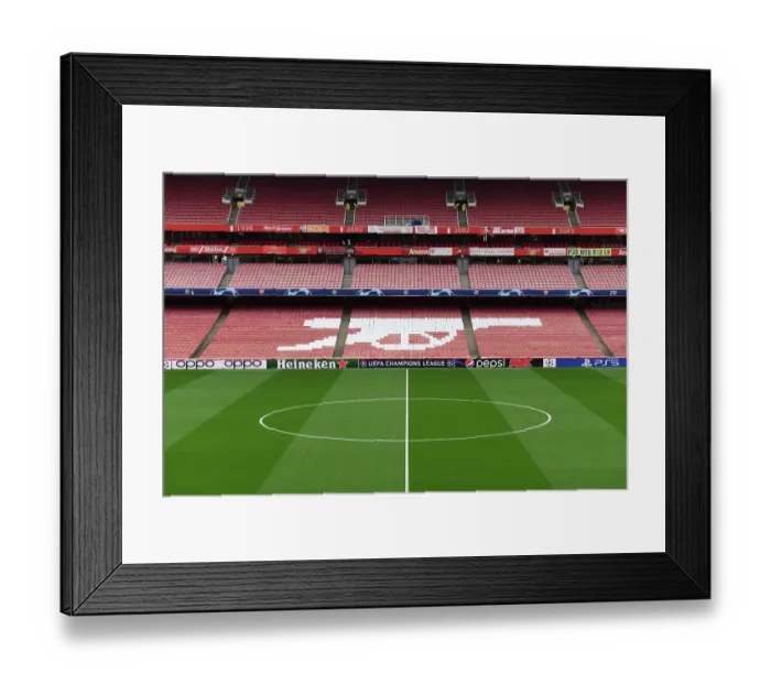 Framed Print : Arsenal FC vs PSV Eindhoven: Exclusive Preview of Emirates Stadium - UEFA Champions League 2023 / 24