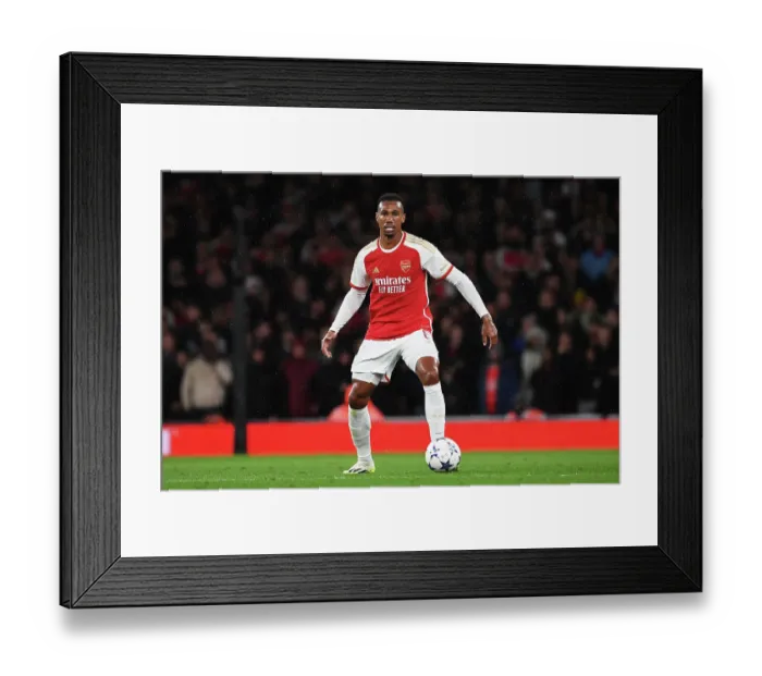 Framed Print : Gabriel's Unforgettable Night: Arsenal vs PSV Eindhoven in the Champions League 2023 / 24 Framed Print : Gabriel's Unforgettable Night: Arsenal vs PSV Eindhoven in the Champions League 2023 / 24