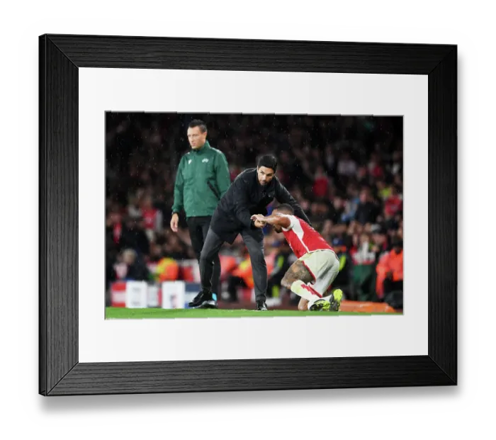 Framed Print : Arsenal FC vs PSV Eindhoven: Mikel Arteta Guides Arsenal in Champions League Clash at Emirates Stadium Framed Print : Arsenal FC vs PSV Eindhoven: Mikel Arteta Guides Arsenal in Champions League Clash at Emirates Stadium