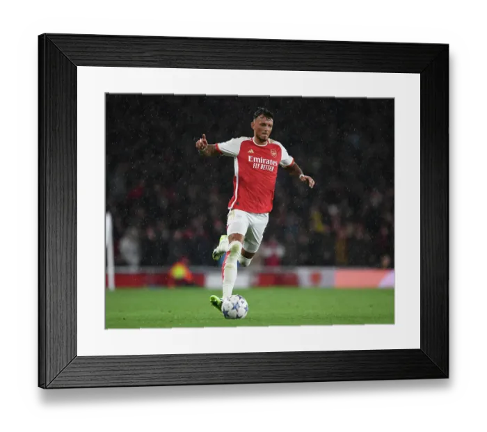Framed Print : Arsenal vs PSV Eindhoven: Champions League Clash at Emirates Stadium, 2023-24