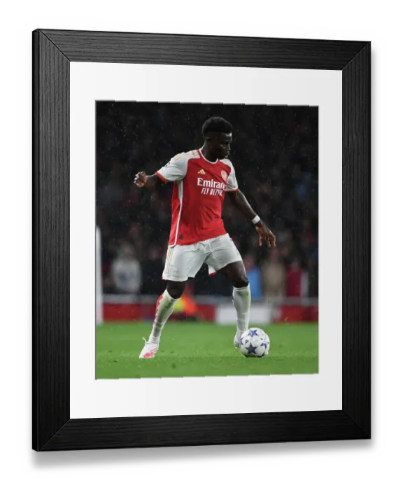 Framed Print : Bukayo Saka Shines: Arsenal's Champions League Victory Over PSV Eindhoven (2023-24) Framed Print : Bukayo Saka Shines: Arsenal's Champions League Victory Over PSV Eindhoven (2023-24)