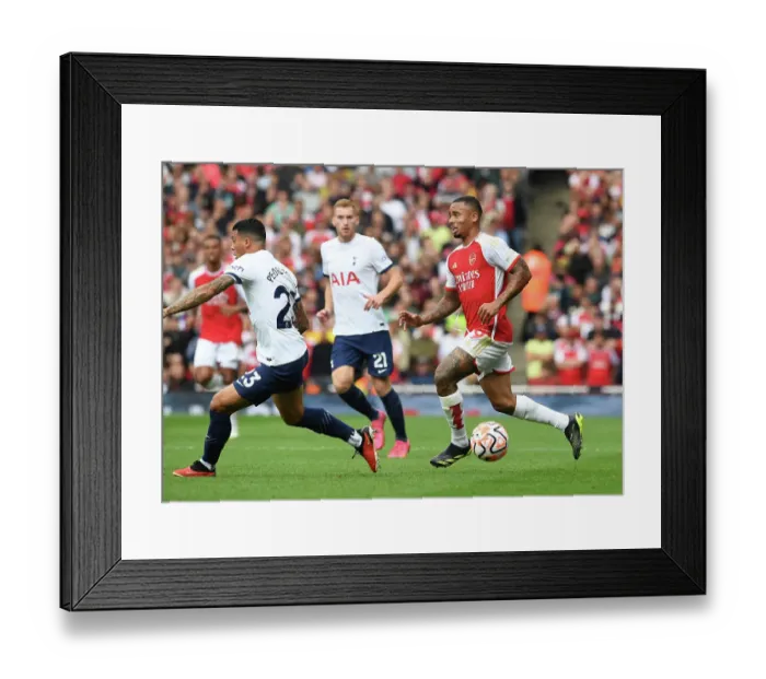 Framed Print : Arsenal's Gabriel Jesus Faces Off Against Tottenham in the 2023-24 Premier League Showdown Framed Print : Arsenal's Gabriel Jesus Faces Off Against Tottenham in the 2023-24 Premier League Showdown