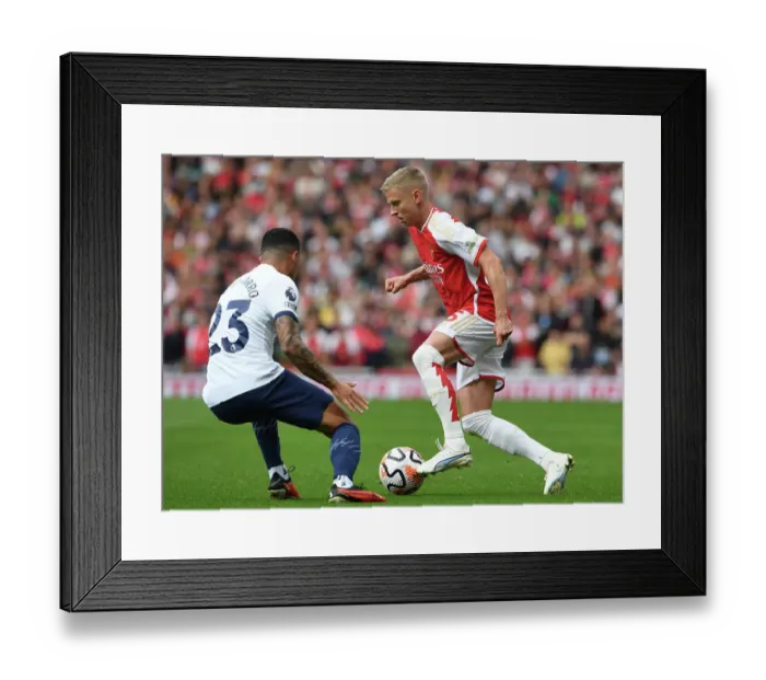Framed Print : Clash of the London Rivals: Zinchenko vs. Porro - Arsenal vs. Tottenham (2023-24) Framed Print : Clash of the London Rivals: Zinchenko vs. Porro - Arsenal vs. Tottenham (2023-24)