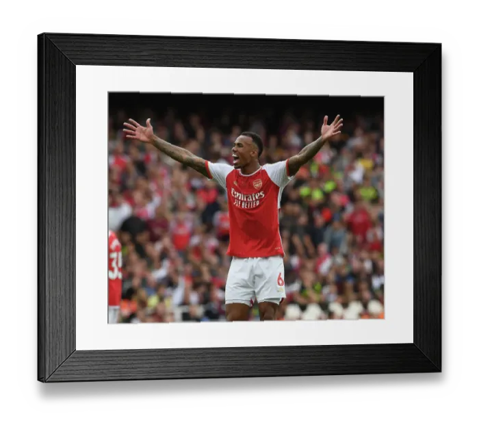 Framed Print : Arsenal's Gabriel Magalhaes Goes Head-to-Head with Tottenham in the 2023-24 Premier League Showdown Framed Print : Arsenal's Gabriel Magalhaes Goes Head-to-Head with Tottenham in the 2023-24 Premier League Showdown