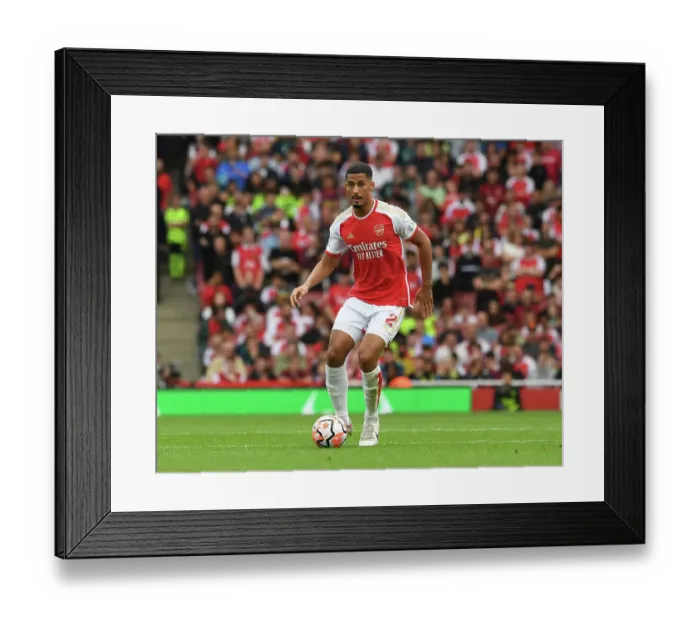 Framed Print : Battle at the Emirates: Arsenal vs. Tottenham - Saliba's Premier League Showdown (2023-24)