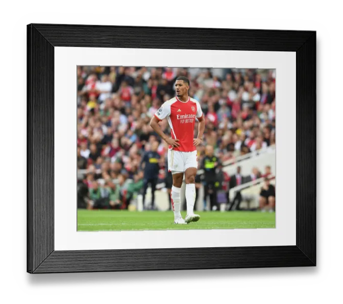 Framed Print : William Saliba vs. Tottenham: The Intense 2023-24 Premier League Showdown Between Arsenal and Spurs Framed Print : William Saliba vs. Tottenham: The Intense 2023-24 Premier League Showdown Between Arsenal and Spurs