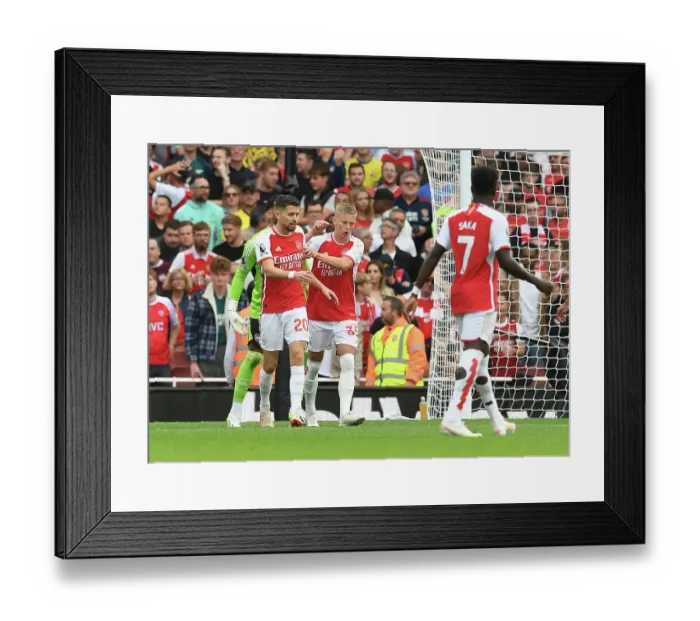 Framed Print : Jorginho vs. Zinchenko: A Riveting Showdown in the Arsenal vs. Tottenham Rivalry (2023-24 Premier League)