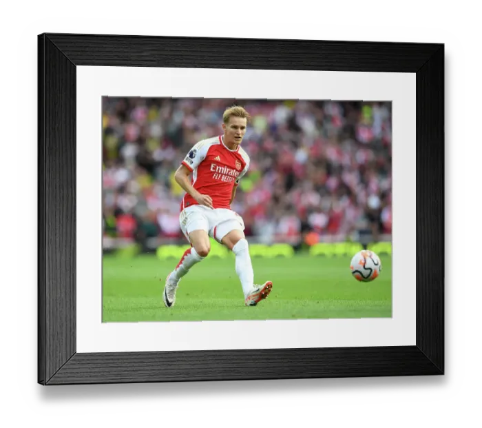 Framed Print : Martin Odegaard vs. Tottenham: Arsenal's Star Midfielder Faces Rivals in the 2023-24 Premier League Showdown Framed Print : Martin Odegaard vs. Tottenham: Arsenal's Star Midfielder Faces Rivals in the 2023-24 Premier League Showdown