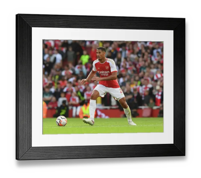 Framed Print : Arsenal's William Saliba Goes Head-to-Head with Tottenham in the Intense 2023-24 Premier League Clash Framed Print : Arsenal's William Saliba Goes Head-to-Head with Tottenham in the Intense 2023-24 Premier League Clash