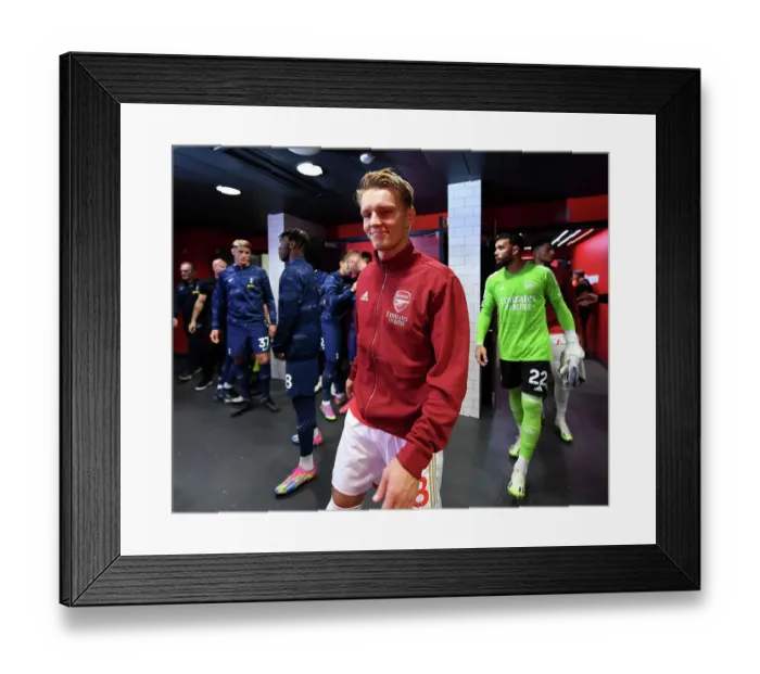 Framed Print : Martin Odegaard Gears Up: Arsenal vs. Tottenham Showdown (2023-24)
