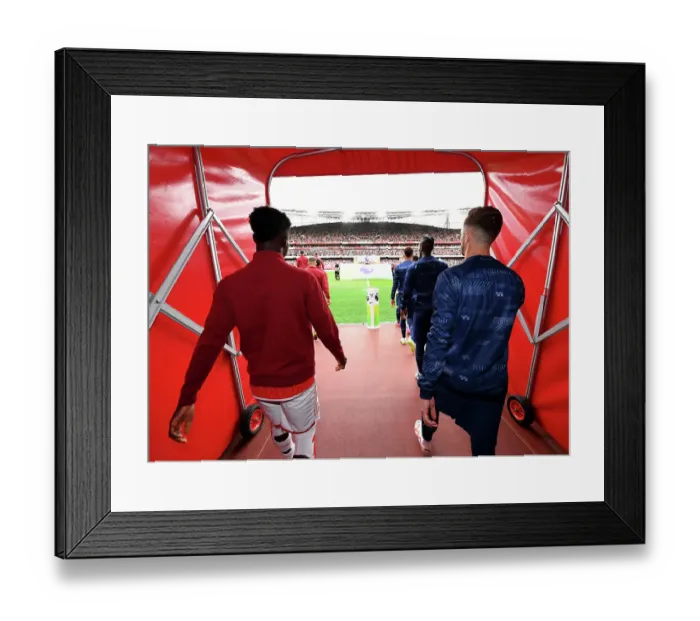 Framed Print : Clash of the Stars: Saka vs. Maddison in the Arsenal vs. Tottenham Showdown (2023-24 Premier League)