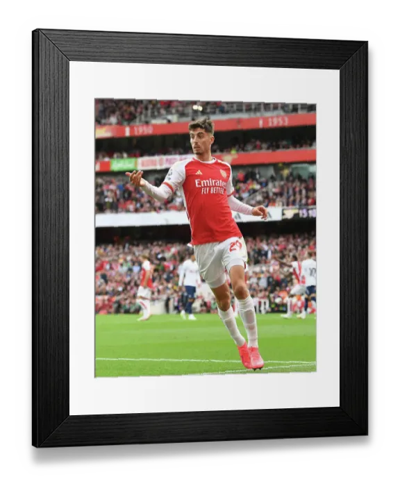 Framed Print : Arsenal vs. Tottenham: Clash of the London Rivals - Havertz in Action (2023-24) Framed Print : Arsenal vs. Tottenham: Clash of the London Rivals - Havertz in Action (2023-24)