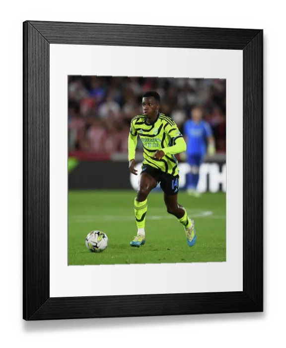 Framed Print : Brentford vs Arsenal: Carabao Cup Clash - Eddie Nketiah Leads the Gunners Framed Print : Brentford vs Arsenal: Carabao Cup Clash - Eddie Nketiah Leads the Gunners
