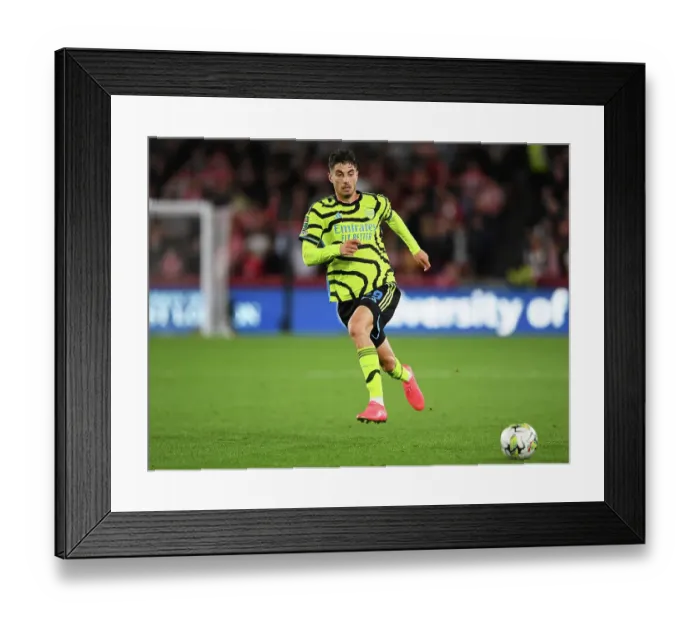 Framed Print : Brentford vs Arsenal: Carabao Cup Clash - Kai Havertz in Action