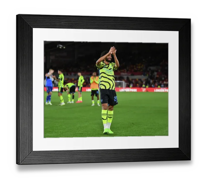Framed Print : Arsenal's Mohamed Elneny Celebrates Carabao Cup Victory over Brentford Framed Print : Arsenal's Mohamed Elneny Celebrates Carabao Cup Victory over Brentford