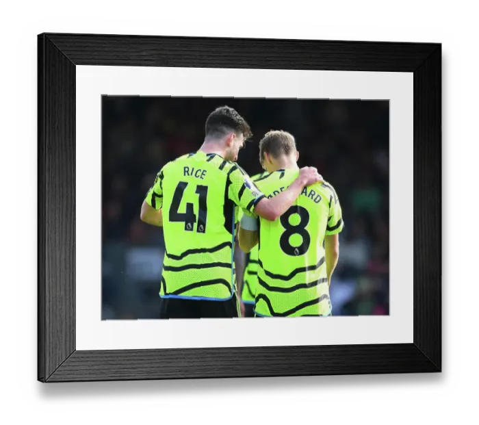 Framed Print : Arsenal's Odegaard Scores Second: AFC Bournemouth vs Arsenal, Premier League 2023-24