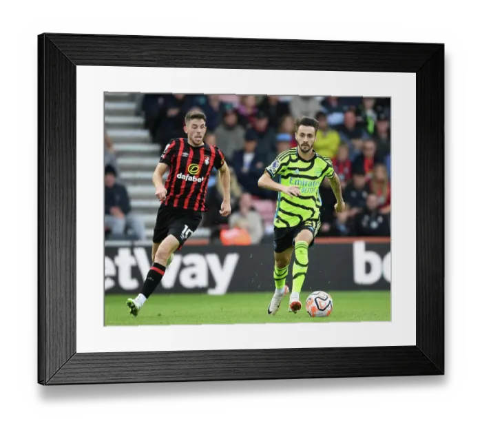 Framed Print : Fabio Vieira Stands Firm: Arsenal's Midfield Maestro Holds Off AFC Bournemouth's Challenge, Premier League 2023-24 Framed Print : Fabio Vieira Stands Firm: Arsenal's Midfield Maestro Holds Off AFC Bournemouth's Challenge, Premier League 2023-24
