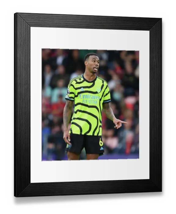Framed Print : Gabriel in Action: AFC Bournemouth vs. Arsenal FC, Premier League 2023-24 Framed Print : Gabriel in Action: AFC Bournemouth vs. Arsenal FC, Premier League 2023-24