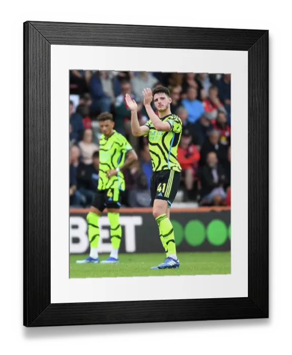 Framed Print : Arsenal's Declan Rice Bids Farewell: AFC Bournemouth vs Arsenal, Premier League 2023-24 Framed Print : Arsenal's Declan Rice Bids Farewell: AFC Bournemouth vs Arsenal, Premier League 2023-24