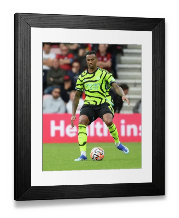 Framed Print : Gabriel in Action: Arsenal vs. AFC Bournemouth, Premier League 2023-24 Framed Print : Gabriel in Action: Arsenal vs. AFC Bournemouth, Premier League 2023-24