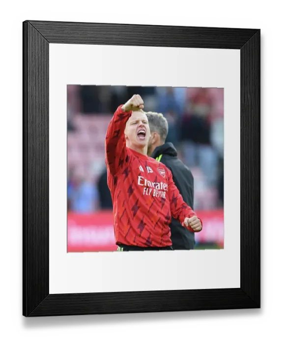 Framed Print : Arsenal Rejoice in Premier League Triumph Over AFC Bournemouth (2023-24)