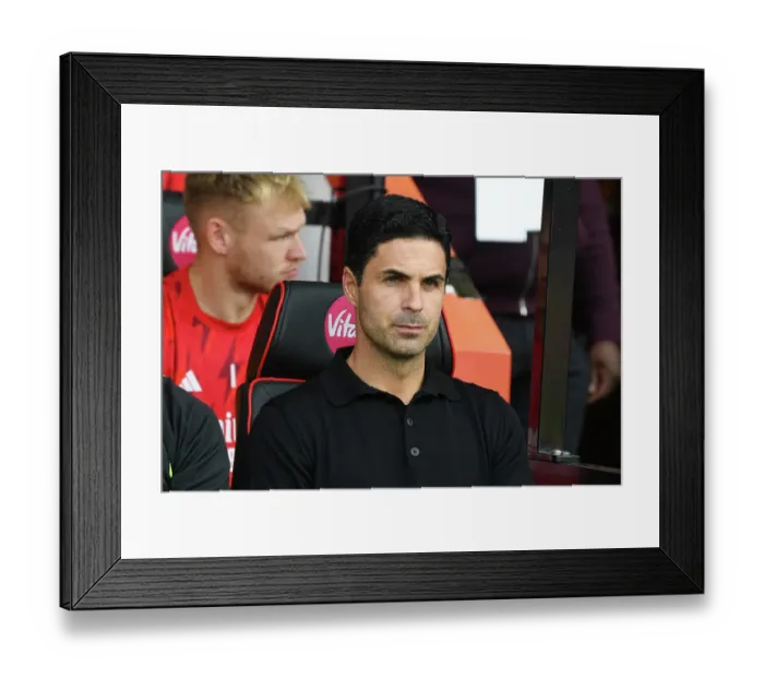 Framed Print : Arsenal's Mikel Arteta at AFC Bournemouth: Premier League Clash, September 2023 Framed Print : Arsenal's Mikel Arteta at AFC Bournemouth: Premier League Clash, September 2023