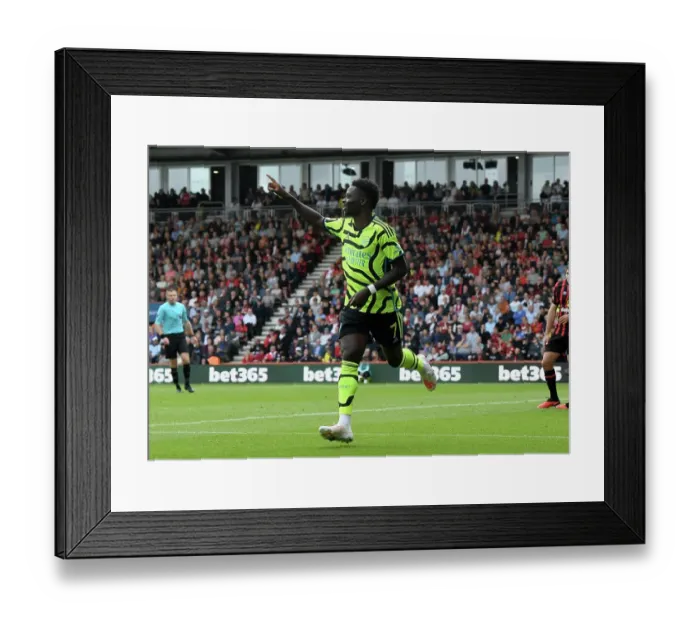 Framed Print : Saka Scores First: Arsenal Tops Bournemouth in 2023-24 Premier League Framed Print : Saka Scores First: Arsenal Tops Bournemouth in 2023-24 Premier League