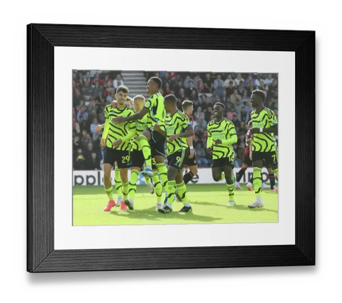 Framed Print : Havertz Scores Decisive Penalty: Arsenal's Triumph Over AFC Bournemouth (2023-24)