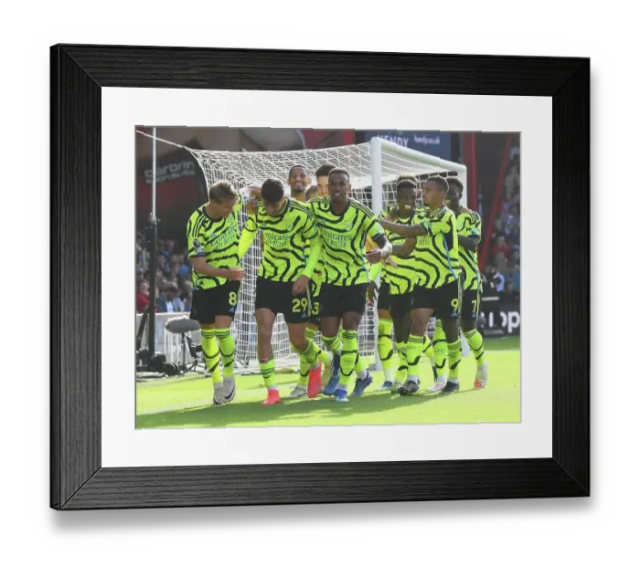 Framed Print : Havertz Scores Penalty: Arsenal's Thrilling Victory over Bournemouth (2023-24)