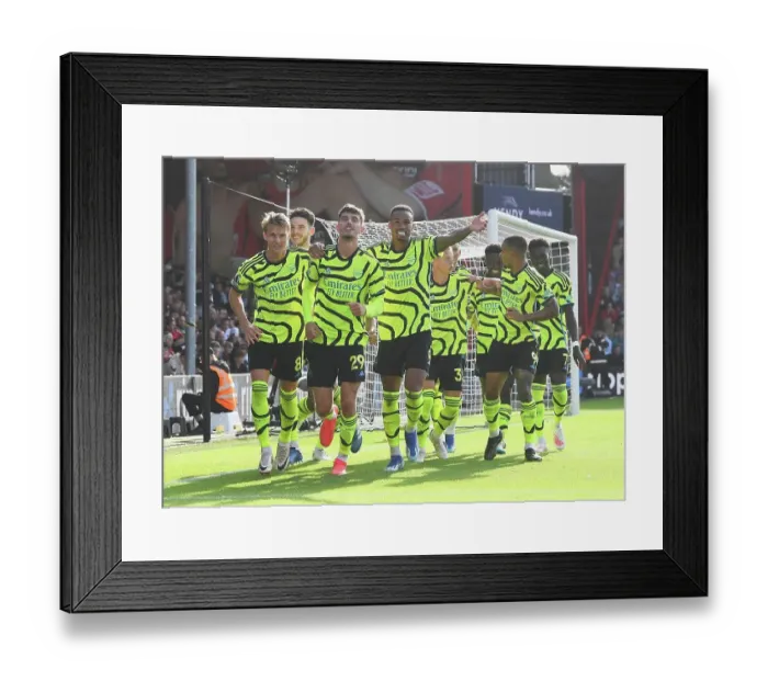 Framed Print : Havertz Scores Decisive Penalty: Arsenal Claims Victory Over AFC Bournemouth in 2023-24 Premier League