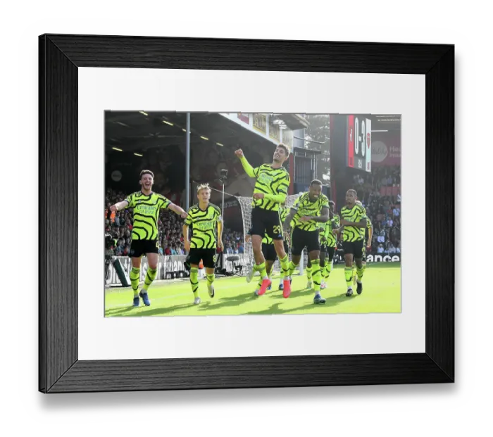 Framed Print : Havertz Scores Penalty: Arsenal's Triumph Over AFC Bournemouth (2023-24) Framed Print : Havertz Scores Penalty: Arsenal's Triumph Over AFC Bournemouth (2023-24)