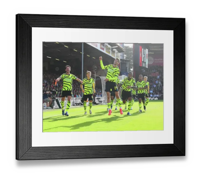 Framed Print : Havertz Scores Decisive Penalty: Arsenal Secures Victory Over AFC Bournemouth in 2023-24 Premier League