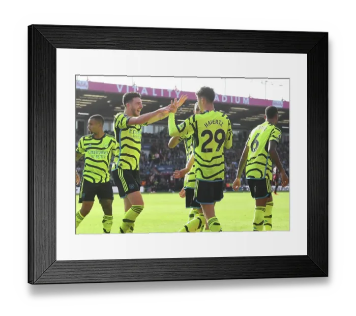 Framed Print : Arsenal's Kai Havertz Scores Penalty in AFC Bournemouth Victory (2023-24)