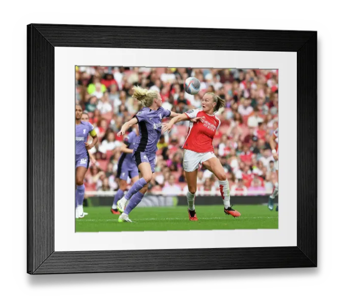 Framed Print : Arsenal vs. Liverpool: A Battle for Possession in the Barclays Women's Super League Framed Print : Arsenal vs. Liverpool: A Battle for Possession in the Barclays Women's Super League
