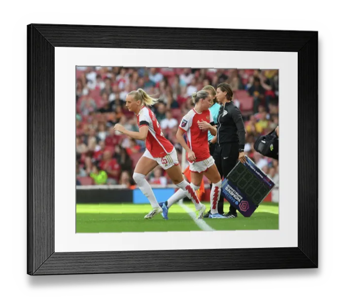 Framed Print : Arsenal Women vs Liverpool Women: Stina Blackstenius Substitution in 2023-24 Barclays Women's Super League Framed Print : Arsenal Women vs Liverpool Women: Stina Blackstenius Substitution in 2023-24 Barclays Women's Super League