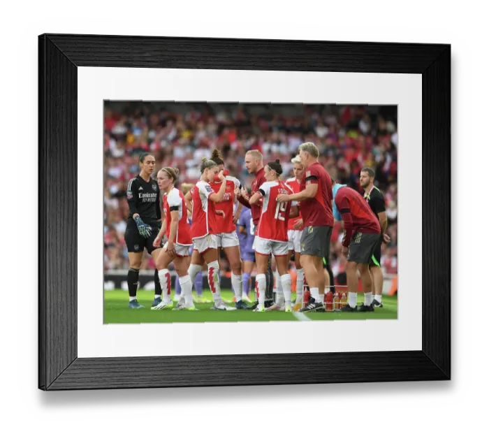 Framed Print : Jonas Eidevall Guides Arsenal Women Against Liverpool Women at Emirates Stadium (Barclays Super League, 2023-24) Framed Print : Jonas Eidevall Guides Arsenal Women Against Liverpool Women at Emirates Stadium (Barclays Super League, 2023-24)