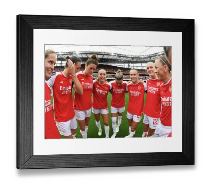 Framed Print : Arsenal FC vs. Liverpool FC: Barclays Women's Super League Showdown at Emirates Stadium