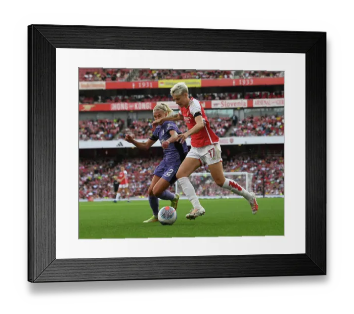 Framed Print : Arsenal vs. Liverpool: Women's Super League Clash at Emirates Stadium Framed Print : Arsenal vs. Liverpool: Women's Super League Clash at Emirates Stadium