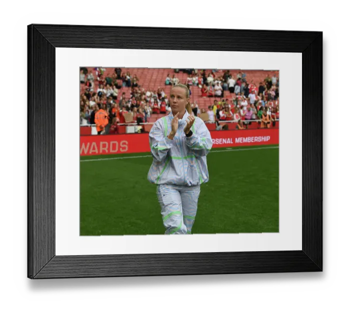 Framed Print : Arsenal FC vs. Liverpool FC: Beth Mead Celebrates at Emirates Stadium - Barclays Women's Super League Framed Print : Arsenal FC vs. Liverpool FC: Beth Mead Celebrates at Emirates Stadium - Barclays Women's Super League