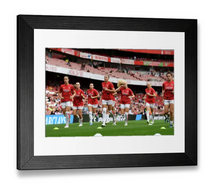 Framed Print : Arsenal Women vs Liverpool Women: Pre-Match Warm-Up - Lotte Wubben-Moy and Steph Catley Prepare for Barclays WSL Clash at Emirates Stadium (2023-24) Framed Print : Arsenal Women vs Liverpool Women: Pre-Match Warm-Up - Lotte Wubben-Moy and Steph Catley Prepare for Barclays WSL Clash at Emirates Stadium (2023-24)