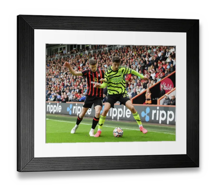 Framed Print : Battle for Possession: AFC Bournemouth vs. Arsenal FC - Premier League 2023-24 Framed Print : Battle for Possession: AFC Bournemouth vs. Arsenal FC - Premier League 2023-24