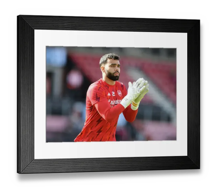 Framed Print : Arsenal's David Raya Prepares for AFC Bournemouth Clash in Premier League (2023-24)